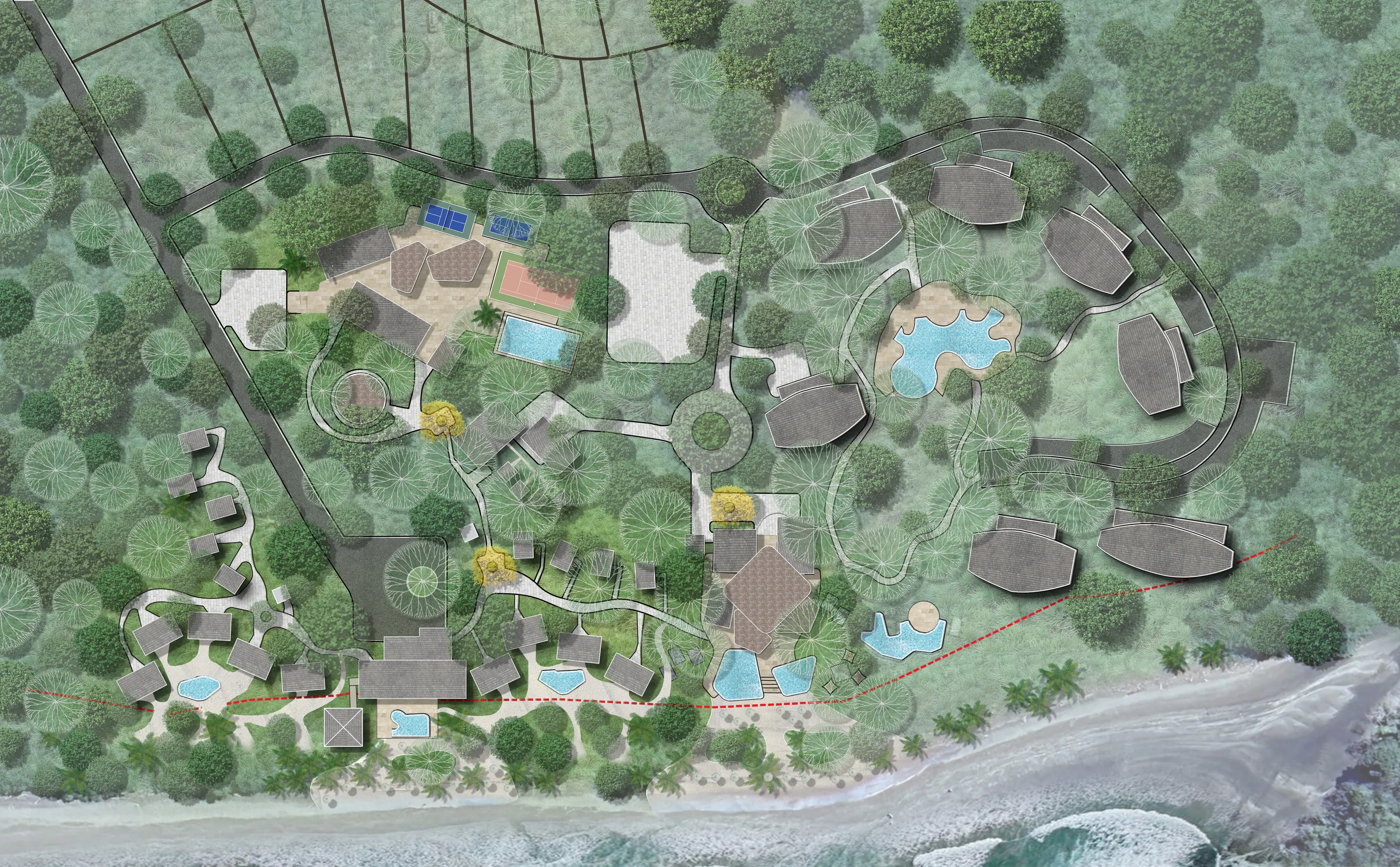 Villa Marina masterplan — Playa Venao, Panama